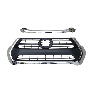 Mascara Toyota Hilux 2021 / Cromada + Moldura de Capot