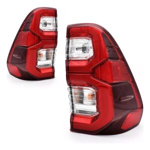 Set de Faros Posteriores Toyota Hilux 2015-24 Revo / LED / Rojo