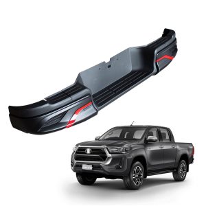 Parachoque Posterior Toyota Hilux 2015-24 Revo / Negro / TRD
